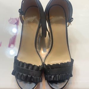 Michael kors black wedges